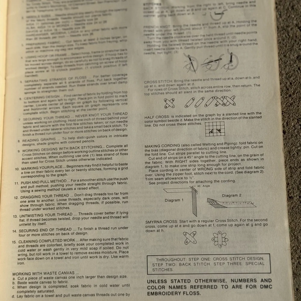 Vintage‎ Cross-Stitch and Quilting Booklet 1981